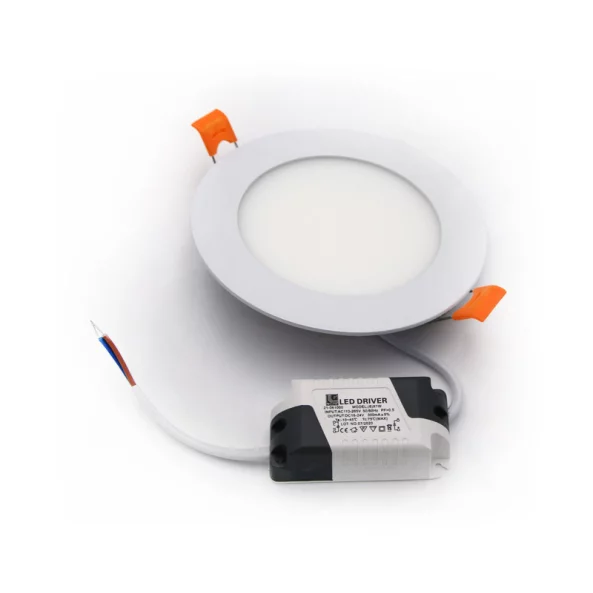 CORP ST LED SLIM ROTUND ALB 6W 230V L.CALDA D:120MM