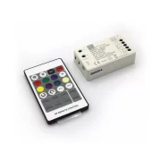 DIMMER &amp; CONTROLER CU TELECOMANDA 12/24V 15A (PT.LED RGB SAU RGB+W)