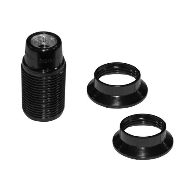 DULIE BACHELITA E14 M10(1/8&quot;) &amp; 2 INELE - NEGRU