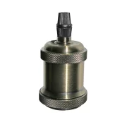 DULIE E27 DIN ALUMINIU CU INEL - AURIU RUSTIC