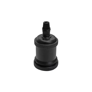 DULIE E27 DIN ALUMINIU CU INEL - NEGRU
