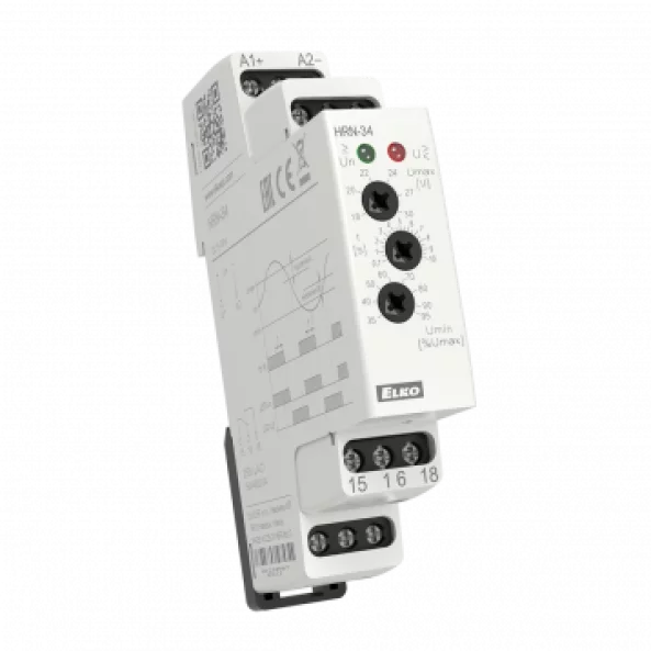 ELKO HRN-34 RELEU MONITORIZARE TENSIUNE CC 6-30V