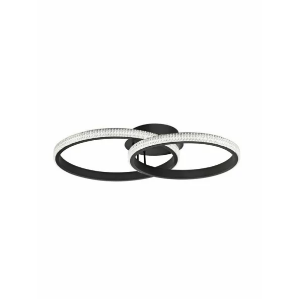 NOVA LUCE 9481094 NAGER SANDY BLACK LED 28W
