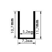 PROFIL ALUMINIU PENTRU NEON-FLEX 8W - 2METRI