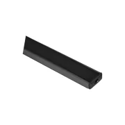 PROFIL ALUMINIU PT. PTR. LED (BENZI MAX.11MM) - NEGRU - 2METRI