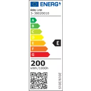 PROIECT.LED SMD 200W L.RECE 230V IP65 - NEGRU (4Y)