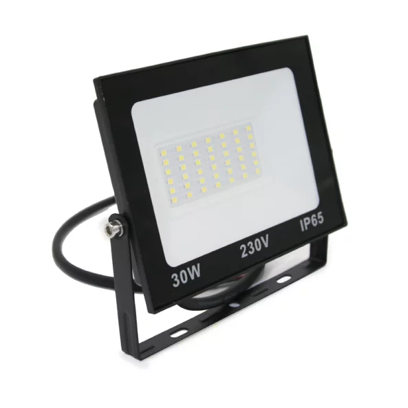 PROIECT.LED SMD 30W L.RECE 230V IP65 - NEGRU (4Y)