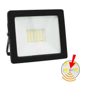 PROIECT.LED SMD +FOTOCELULA 30W L.ALBA(4000K) 230V NEGRU