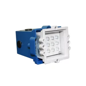 SPOT 9621 PATRAT INCASTRAT CU LED 230V IP54 ALB CALD