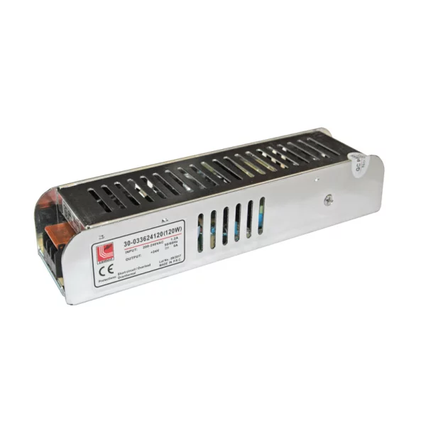 TRANSF.PT.LED 230V/24V 120W ALUMINIU