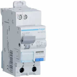 HAGER ACC910F DIFERENTIAL P+N 10A/10MA C 6KA TIP AC