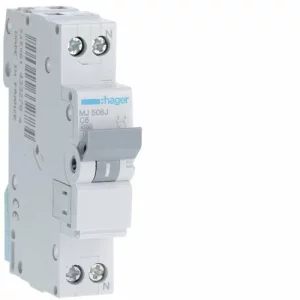 HAGER MJ506J SIGURANTA 1P+N 6A 4,5KA C 1M