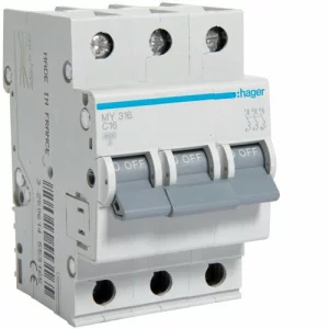 HAGER MY316 SIGURANTA 3P 16A 4,5KA C 3M