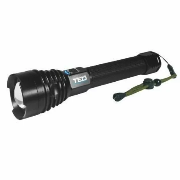LANTERNA CU ACUMULATOR SI ZOOM 1800lm 2X18650 15W TL-8196 TED