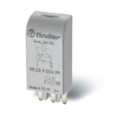 MODUL FISABIL DE PROTECTIE/SEMNALIZARE LED VERDE + DIODA (POLARITATE STANDARD); 6-24VC.C.