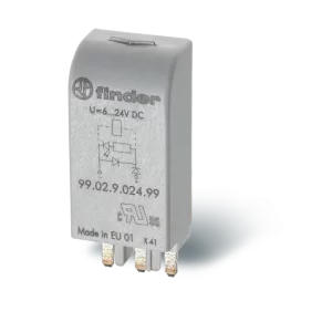 MODUL FISABIL DE PROTECTIE/SEMNALIZARE LED VERDE + DIODA (POLARITATE STANDARD); 6-24VC.C.
