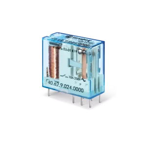 RELEU MINIATURIZAT IMPLANTABIL 5MM INTRE PINII CONTACTULUI BOBINA SENSIBILA IN C.C. ALIMENTARE 24VC.C. 2C 10A AGNI