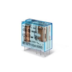 RELEU MINIATURIZAT IMPLANTABIL 5MM INTRE PINII CONTACTULUI BOBINA STANDARD (650MW) ALIMENTARE 12VC.C. 2C 8A AGNI