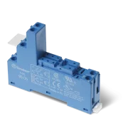 SOCLU BORNE CU SURUB PENTRU RELEE 40.51/40.52/40.61/44.52/44.62 PREIA MODULE 99.02/86.10/86.20; ECHIPAT CU CLEMA DE RETINERE METALICA 095.71 ALBASTRU