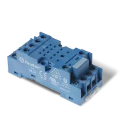 SOCLU BORNE CU SURUB PENTRU RELEE 55.32/85.02/55.54/85.04 PREIA MODULE 99.01; ECHIPAT CU CLEMA DE RETINERE METALICA 094.71 ALBASTRU
