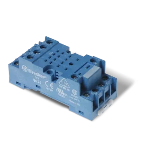 SOCLU BORNE CU SURUB PENTRU RELEE 55.32/85.02/55.54/85.04 PREIA MODULE 99.01; ECHIPAT CU CLEMA DE RETINERE METALICA 094.71 ALBASTRU