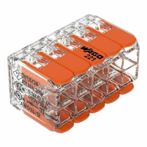 WAGO-221613 CLEMA 3 POLI 6MM (cu clapeta)