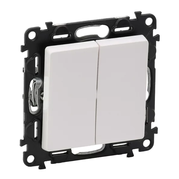 INTRERUPATOR CAP-SCARA DUBLU 10AX ALB