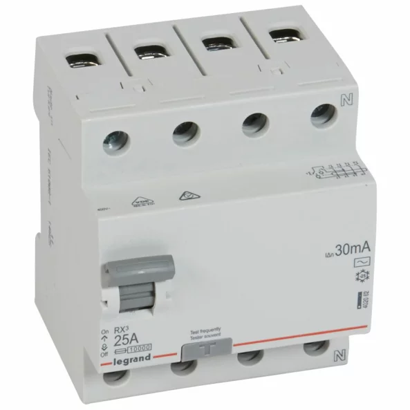 LEGRAND 402062 DISJUNCTOR DX3 3P+N C25 AC 30MA