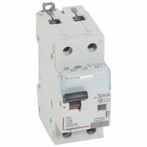 LEGRAND 410999 DISJUNCTOR DX3 1P+N C6 6000A AC 30MA