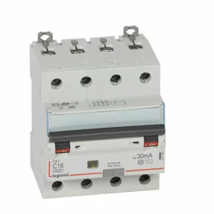 LEGRAND 411186 DISJUNCTOR DX3 4P C16 6000A AC 30MA 4M
