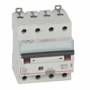 LEGRAND 411188 DISJUNCTOR DX3 4P C25 6000A AC 30MA 4M