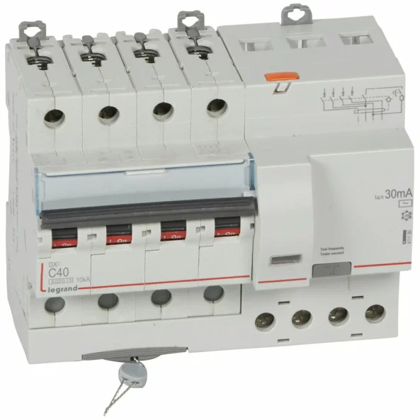 LEGRAND 411190 DISJUNCTOR DX3 4P C40 6000A AC 30MA 4M
