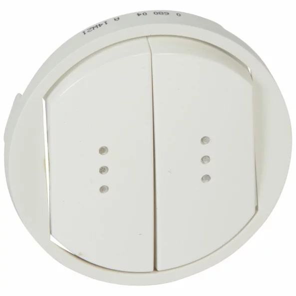 PLACA ALBA INTRERUPATOR LUMINOS DUBLU 068004