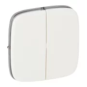 PLACA VALENA PT INTRERUPATOR/BUTON DUBLU ALBA