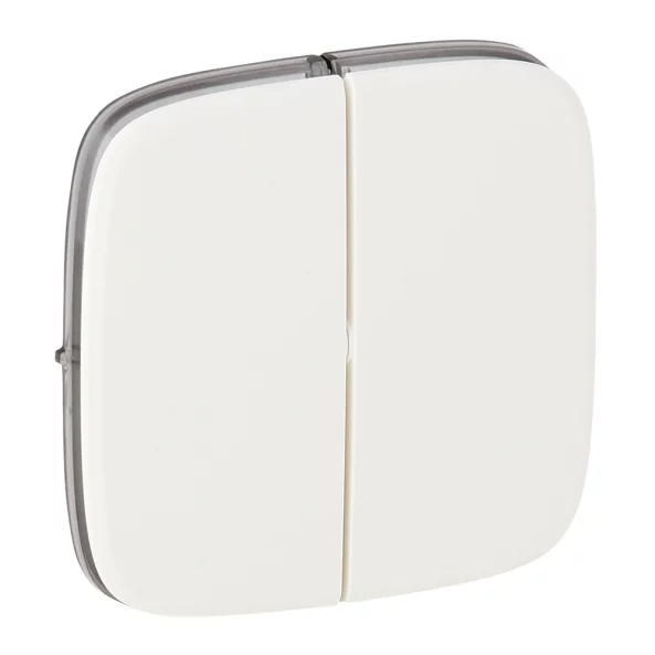 PLACA VALENA PT INTRERUPATOR/BUTON DUBLU ALBA
