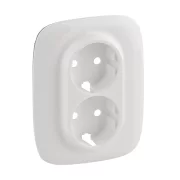 PLACA VALENA PT PRIZA 2X2P+T ALBA