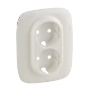 PLACA VALENA PT PRIZA 2X2P+T ALBA PERLATA