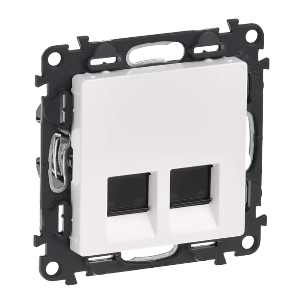 PRIZA DUBLA RJ45 CAT.6 UTP ALBA