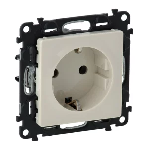 PRIZA SCHUKO 2P+T PROTECTIE COPII BORNE SURUBURI IVOAR