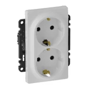PRIZA SCHUKO 2X2P+T PROTECTIE BORNE AUTOMATE ALBA