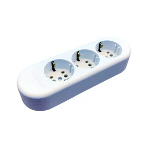 LEGRAND 053421 BLOC 3 PRIZ. 2P+T ALB FARA CABLU