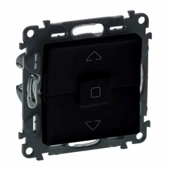 INTRERUPATOR STORURI 10A NEGRU MAT