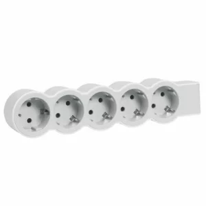 LEGRAND 694577 BLOC MULTIPRIZA 5X2P+T ALB-GRI