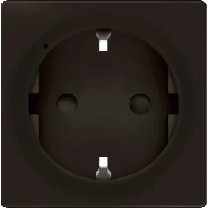 PLACA VALENA PT. PRIZA SCHUKO 2P+T NEGRU MAT
