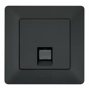 RJ 45 CAT 6 UTP BLACK VALENA