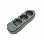 LEGRAND 053471 BLOC 3PRIZ 2P+T NEGRU