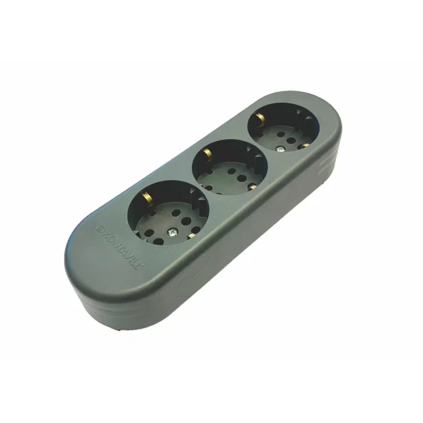 LEGRAND 053471 BLOC 3PRIZ 2P+T NEGRU