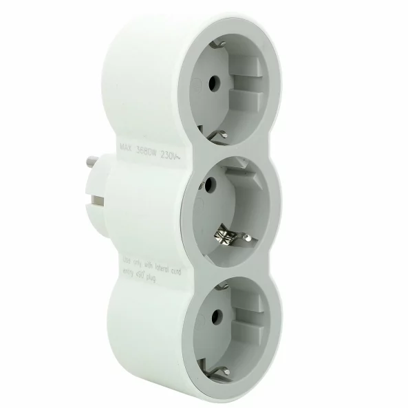 LEGRAND 694518 BLOC PRIZA TRIPLA FRONTALA 2P+T 16A ALB-GRI