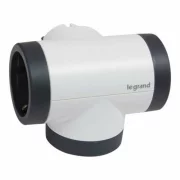 LEGRAND 694521 BLOC PRIZA LATERALE ROTATIV 2X2P+T 16A ALB-NEGRU