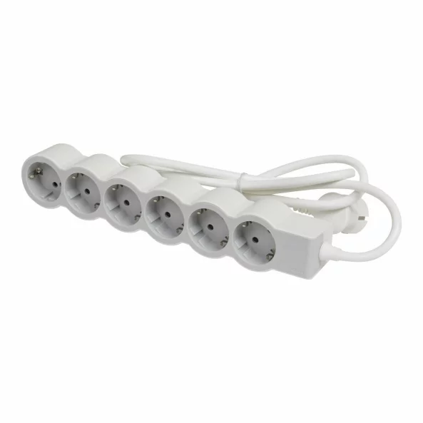 LEGRAND 694572 BLOC MULTIPRIZA MOBIL STANDARD 6X2P+T 5M ALB-GRI